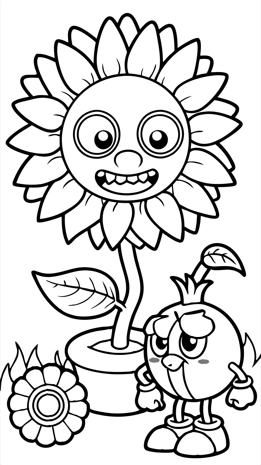 pvz coloring pages